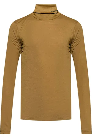 Jil Sander Rollkragenpullover mit Logo-Print