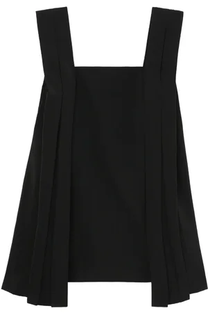 We11 Done Ärmelloses Maxikleid mit Falten