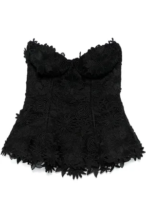 GIUSEPPE DI MORABITO Bustier aus geblümter Spitze