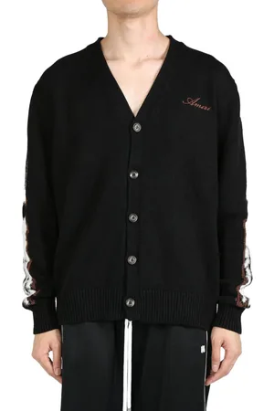 AMIRI Leopard Bones cardigan