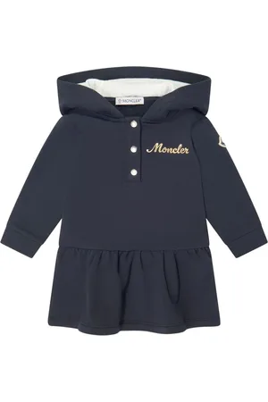 Moncler Kapuzenkleid mit Logo-Print