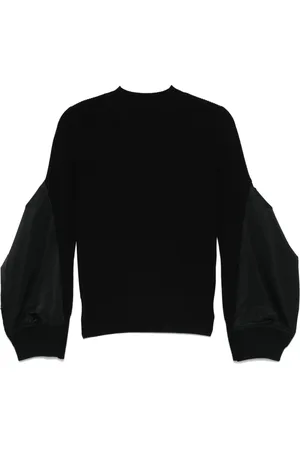 SACAI Pullover mit gestreiftem Einsatz