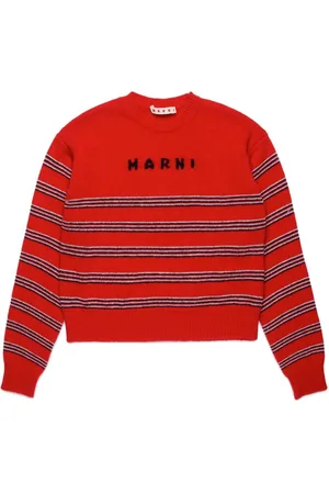 Marni Gestreifter Pullover mit rundem Ausschnitt