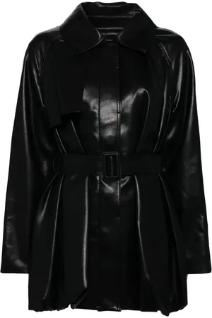 GOEN.J Trenchjacke aus Leder