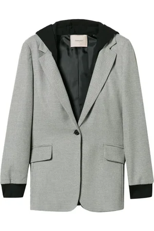 Twin-Set Blazer mit Hahnentrittmuster