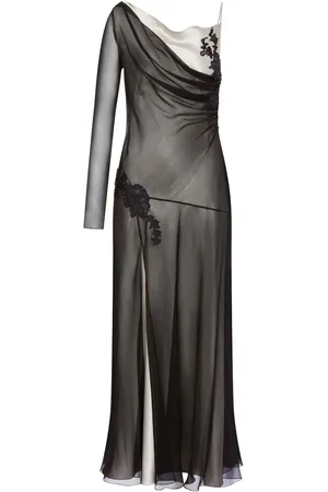 Alberta Ferretti Maxikleid im Layering-Look