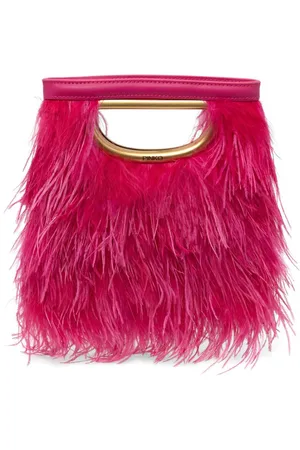 Pinko Tote Bag mit Federn
