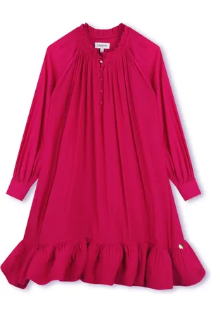 Lanvin Gerüschtes Charmeuse-Kleid