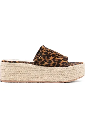 Gianvito Rossi Plateau-Espadrilles mit Leoparden