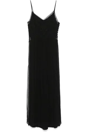 Twin-Set Maxikleid mit Blumenapplikation