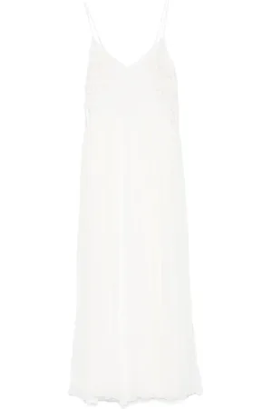 Twin-Set Maxikleid mit Blumenapplikation