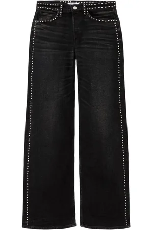 RE/DONE Wide-Leg-Jeans mit Nieten