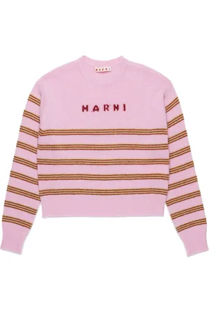 Marni Gestreifter Pullover mit Logo