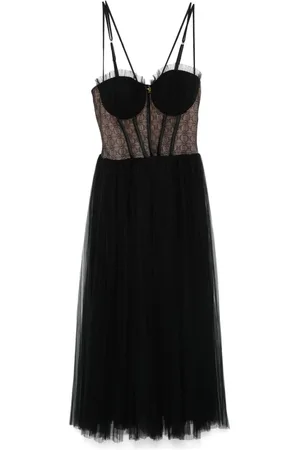 Elisabetta Franchi Tüllkleid mit Falten