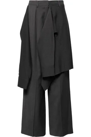 GOEN.J Ungesäumte Hose im Layering-Look