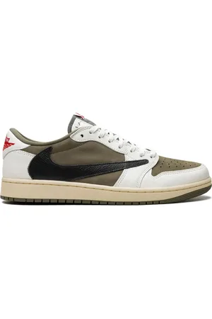 Jordan X Travis Scott Air 1 Low OG "Medium Olive" Sneakers