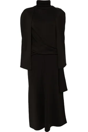 GOEN.J Cape-Kleid mit Knotendetail