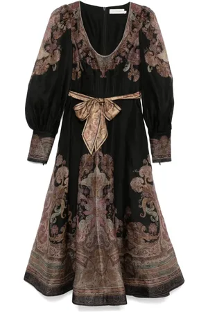 ZIMMERMANN Strukturiertes Illustration Maxikleid