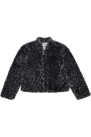 Zadig & Voltaire Faux-Fur-Jacke mit Leoparden-Print