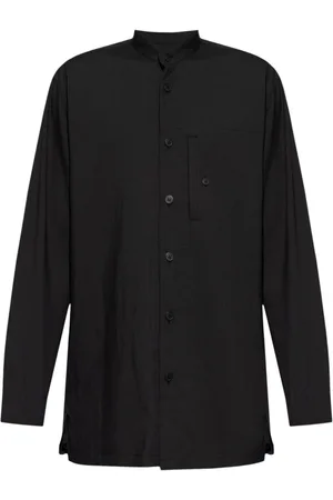 Issey Miyake PL Ramie Hemd mit gefalteter Passe