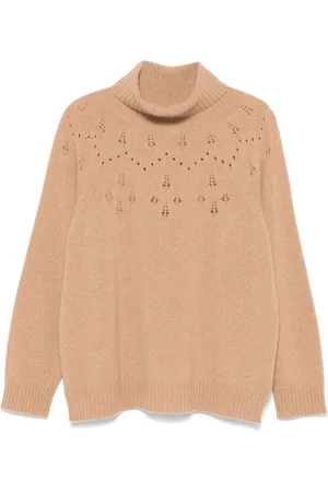 Twin-Set Lurex-Pullover mit Rollkragen