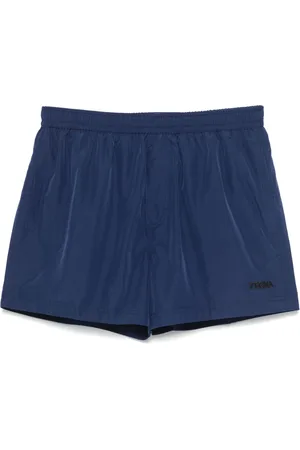 Ermenegildo Zegna Badeshorts mit Logo-Stickerei