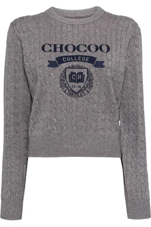 Chocoolate Pullover mit Logo-Stickerei