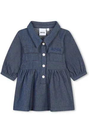 HUGO BOSS Kleid mit Logo-Stickerei