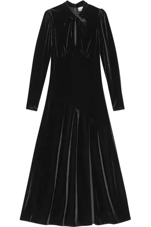 Ganni Maxikleid aus Samt