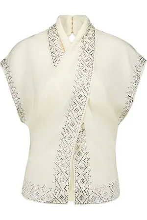 Paco rabanne Bluse mit Kristallen