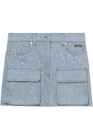Msgm Minirock mit Logo-Stickerei