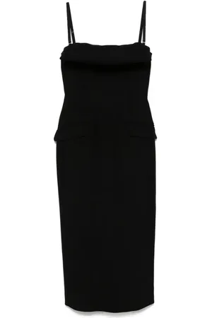 Sportmax Midikleid mit umgeschlagenen Kanten