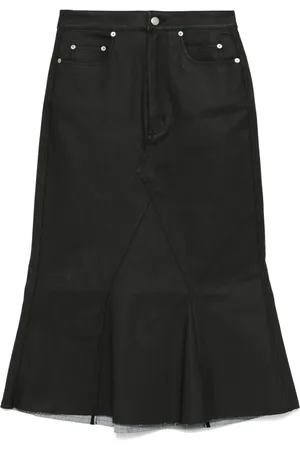 Rick Owens Beschichteter Midirock