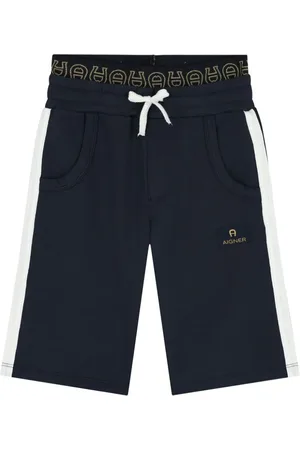 Aigner Shorts mit Logo-Applikation