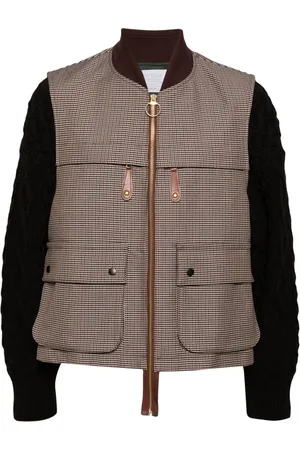 Kolor Jacke mit Hahnentrittmuster