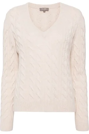 N.PEAL Pullover mit Zopfmuster