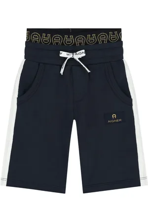 Aigner Shorts mit Logo-Applikation