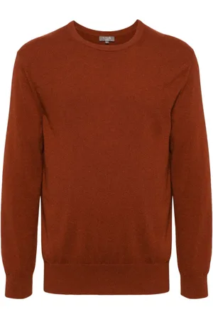 N.PEAL Oxford Pullover mit rundem Ausschnitt