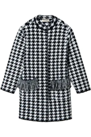 Twin-Set Jacquard-Strickmantel