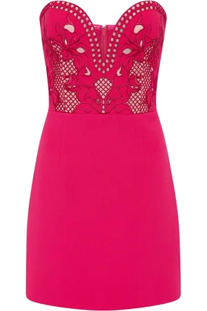 Rebecca Vallance Claudia Minikleid mit blumiger Stickerei