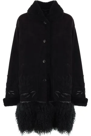 ERMANNO SCERVINO Bestickter Shearling-Mantel