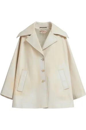 Marni Lederjacke mit Batikmuster