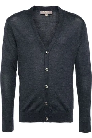N.PEAL Fein gestrickter Curzon Cardigan