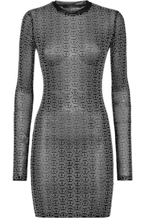 Philipp Plein Kristallverziertes Kleid