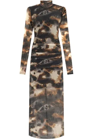 Gestuz Maxikleid mit Batikmuster