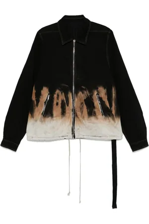 Rick Owens Jeansjacke mit Batikmuster