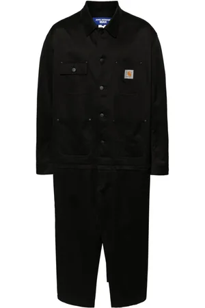 JUNYA WATANABE X Carhartt langer Mantel mit Kontrastkragen