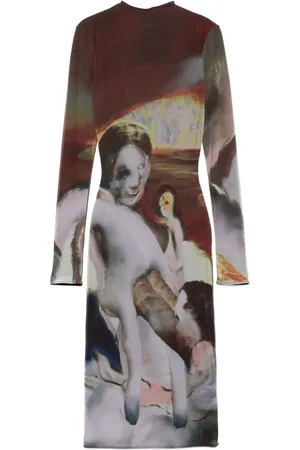 MUGLER Sunset Sees Midikleid