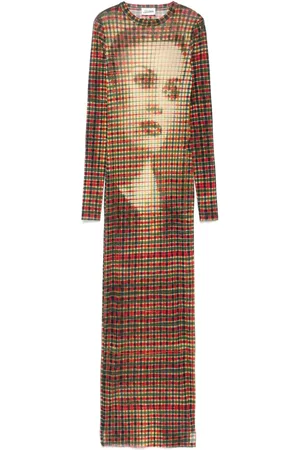 Jean Paul Gaultier Kleid mit Gesicht-Print