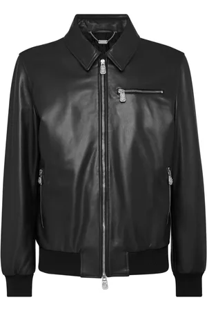 BILLIONAIRE Klassische Lederjacke